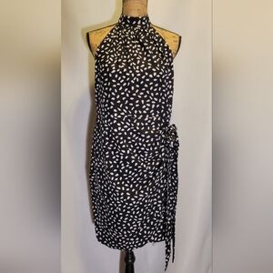 SHEIN Frenchy Printed Wrap Halter Neck Mini Dress | Sz. 0XL | New!